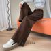 Women's Straight-leg Jeans, New Autumn 2025 Fashion, Korean Style Slimming Loose Wide-leg Pants, Women's Model A7571_ecoleips.com