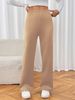 Women's Clothing Women's Autumn Winter Thermal Wide Leg Pants Fleece Lined Thickened Casual Versatile Lambswool Pants_ecoleips.com