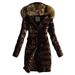 2023 European Station Winter New Fashion Slim Fit Mid-Length Down Cotton Coat With Large Fur Collar For Women Wholesale_ecoleips.com