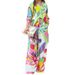 Women's Style Printed Loose Long Sleeve Wide Leg Pants Fashion Suit_ecoleips.com
