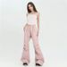 Suitable For All Seasons Drawstring Adjustable American Style Thin Cargo High Street Loose Sweatpants Quick-Dry Slimming Flared Casual Pants For_ecoleips.com