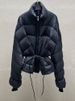 girl Girl Nanyou Women's Waist-Tie High-Neck Jacket 2025 Autumn Winter New High-End Light Short Down Coat_ecoleips.com
