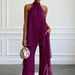 Women's Halter Sleeve Chiffon Two Piece Set Elegant Fashionable American Style_ecoleips.com