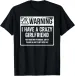 Women's T-Shirts My GF Is Warning I Have A Crazy Girlfriend T-Shirt_ecoleips.com