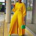 C8531 European American Women's Clothing Cross-border Summer Loose Plus-size Casual Shirt Top And Wide-leg Pants_ecoleips.com