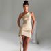 Summer New Style Women's Off-Shoulder Backless Slim Fit Sleeveless Dress European And American Fashion Sexy Clothing_ecoleips.com