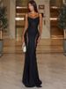 Blifanbo Elegant Lace Spaghetti Strap Maxi Dress Women Gown High Waist Hollow Out Slim Patchwork Backless Club Party Long Dress_ecoleips.com