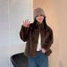 Women's Clothing Winter Young Style Mink Fur Short Stand Collar Mink Plush Eco Friendly Fur Coat For Women_ecoleips.com