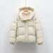 girl Girl Girl Pinghu Chixin Jacket Loose White Duck Down Solid Color Simple Hooded Women's New Winter Warm Thickened Coat_ecoleips.com