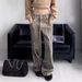 Women's Clothing Retro Leopard Jeans Hip Hop Trend Washed Distressed Wide Leg Straight Trousers Jeans_ecoleips.com