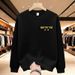 FW25 Matching Couple Cotton Crew Neck Sweatshirt - His & Hers_ecoleips.com