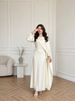 Elegant Slimming Solid Color Cape Sleeve Bodycon Dress for Women Cocktail Party Midi Dress Elegant Women's Clothing_ecoleips.com