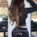 IAMGIA Y2K Retro American Hot Girl Reverse Letter Print Two Piece Set Women's Low Waist Trousers Casual Fashion Full Length Polyester_ecoleips.com