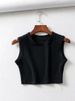 2024 Summer Vintage White Crop Tops Women Biker Black Punk Sexy Tank Top Korean Streetwear Cropped Sleeveless Top Feminino_ecoleips.com