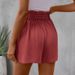 Summer Hot Shorts, Fashionable, Casual, Refreshing, Comfortable, High Waisted, Solid Color Shorts For Women_ecoleips.com