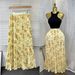 Floral Print A-Line Midi Skirt With Elastic Waist - Vintage-Inspired High Waist Pleated Skirt For Women_ecoleips.com