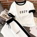 Women's Queen Style Short Sleeve Crew Neck T-Shirt And Drawstring Pants Set Comfortable Casual Loose Fitting Clothing_ecoleips.com