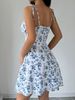 2026 Summer New Style Women's Best-selling Flowery Ruffled Short Sleeve Dress With Square Neck And Gentle Style Short Skirt_ecoleips.com