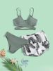 K New Fashionable And Sexy Bikini Three Piece Women's Swimsuit Set_ecoleips.com