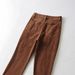 Aria Basics European And American Retro High-waisted Corduroy Flared Pants, Early Autumn Stretch Slim-fit Leg-lengthening Street_ecoleips.com