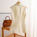Women's Solid Black Suit Collar Vest Button down Elegant Commuter Outerwear for Spring And Autumn_ecoleips.com