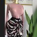 Women's Clothing Women's Elegant Patchwork Printed Maxi Dress Long Sleeved Pleated Evening Gown Style Fashion_ecoleips.com