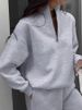 Women's Casual Loose Collar Sweatshirt European American Style Fall Winter New Arrival For Independent Websites_ecoleips.com