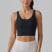 K V-shaped Beautiful Back Integrated Cup Sports Bra, Tight Fitting High Elasticity Running Fitness Yoga Suit Bra_ecoleips.com