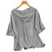2026 Women's Casual Sports Suit Summer New Hong Kong Style Loose Fashionable Hooded Short-Sleeve Skirt-Pants Two-Piece_ecoleips.com