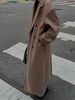 2024 Autumn/Winter European And American Cross-Border In-Stock Elegant Commuter Suit Collar Long Woolen Coat_ecoleips.com