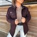 Men's & Women's Oversized Button-Down Jacket – Streetwear Cotton-Padded Coat With Printed Lining (Purple, Unisex Fit)_ecoleips.com