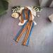 Women's Style Spring Autumn Denim Stitching Stand Collar Sweater Sports Casual Two Piece Fashionable Suit_ecoleips.com