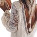 New European And American Summer Fashion Women's Sexy Deep V Long Sleeve Beach Dress_ecoleips.com