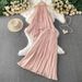 Women's Clothing Holiday Style Hot Girl Sleeveless Halter Neck Vest Design Irregular Top Suit High Waist Slim Pleated Skirt_ecoleips.com