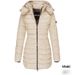 Women's Clothing Slim-Fit Quilted Jacket - Mid-Length Winter Coat With Cotton Fill (S-XXXL, 7 Colors)_ecoleips.com
