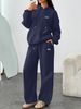 Unisex Printed Fleece Tracksuit - Full-Zip Hoodie & Jogger Set For Streetwear Comfort-B2_ecoleips.com