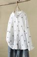 Bohemian Embroidered Cotton-Linen Blouse – Floral Lace Trim & Relaxed Fit (M-L, White, Versatile For Work & Weekend)_ecoleips.com
