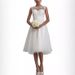 New 2025 round Neck Lace Slim Fit Mid-Length Wedding Dress Fashionable Foreign Trade Style for Women_ecoleips.com