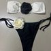 Women’s Clothing New Fashion Multi Color Flower Tube Top Sexy Split Swimsuit Bikini Bikini_ecoleips.com