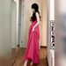 Elegant Strap For Women Summer 2025 New Tea Break French Style Waist Slimming Beach Vacation Long Dress_ecoleips.com