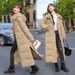 Women's Long Winter Coat With Hood, Slim Fit Knee-Length Padded Jacket, Warm Polyester Fiber Filling, Casual Commuter Style_ecoleips.com
