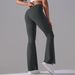 Women's wide-leg pants hip yoga bell bottoms, high waist leisure fitness pants_ecoleips.com