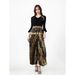 25 Summer Dubai Muslim Women's New Fashion Printed Pleated Waist-Cinching Set_ecoleips.com