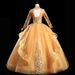 Women's Clothing Solo Performance Costume V Neck New Color Yarn Vocal Music Art Examination Puffy Skirt Host Dress Female Retro_ecoleips.com