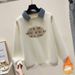 Fashion Denim Patchwork Polo Collar Sweatshirt With Retro Drawstring Jeans Set – Casual Streetwear Outfit For Men & Women_ecoleips.com