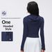 Spring New Arrival Women's Slim Fit Hooded Short Jacket, Professional Quick Drying Yoga Fitness Jacket D25180_ecoleips.com