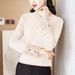 This Women's Garment Features A Embroidered Collar With A Distinctive National Style, Long Sleeves In A Traditional Chin_ecoleips.com