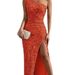 Women's Clothing sexy tube top fishtail floor length skirt sequined slit dress _ecoleips.com