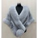 K Faux Mink Fox Fur Faux Fur Cape Women's Cloak Faux Fur Coat Evening Cape New Model_ecoleips.com