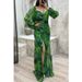 Long Wedding Evening Dresses For Women Ladies Gathering Pleated Long Sleeved Loose Cocktail Formal Dress Women's Fashion Dress_ecoleips.com